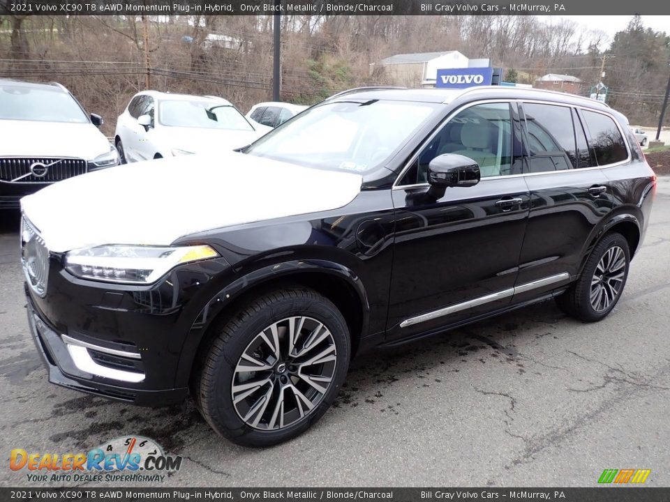 Onyx Black Metallic 2021 Volvo XC90 T8 eAWD Momentum Plug-in Hybrid Photo #5