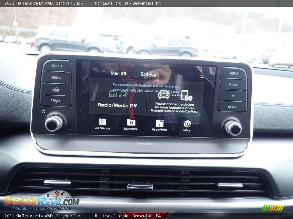 2021 Kia Telluride LX AWD Sangria / Black Photo #16