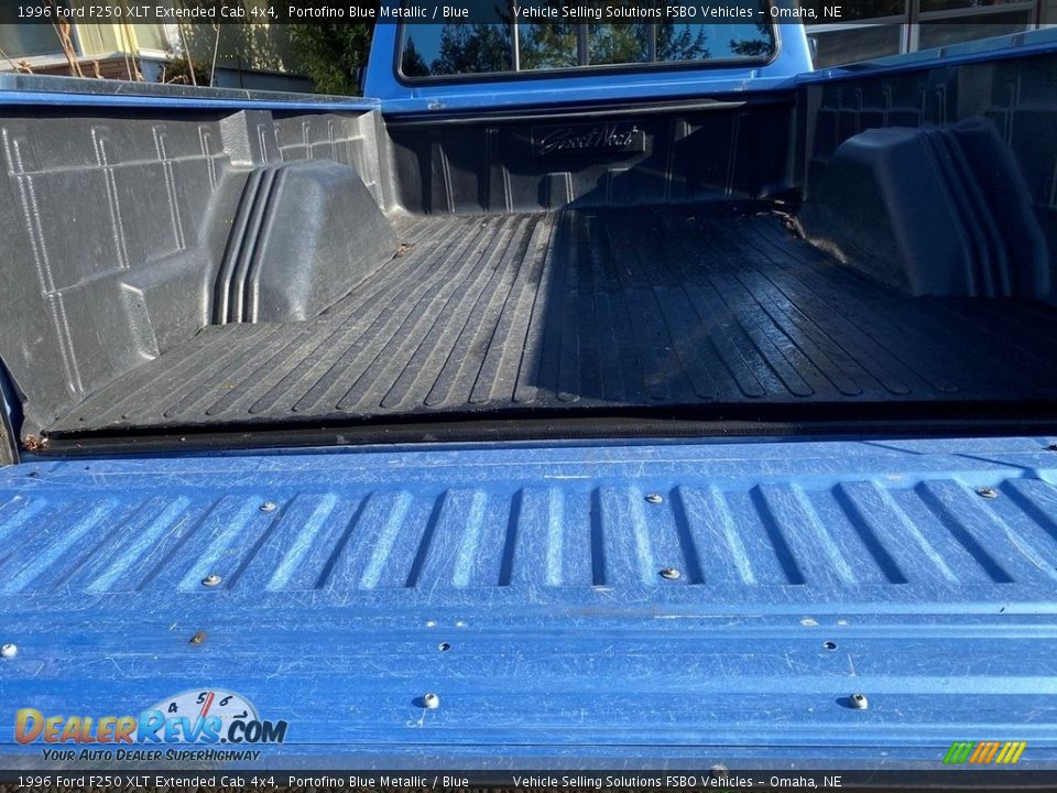 1996 Ford F250 XLT Extended Cab 4x4 Portofino Blue Metallic / Blue Photo #5