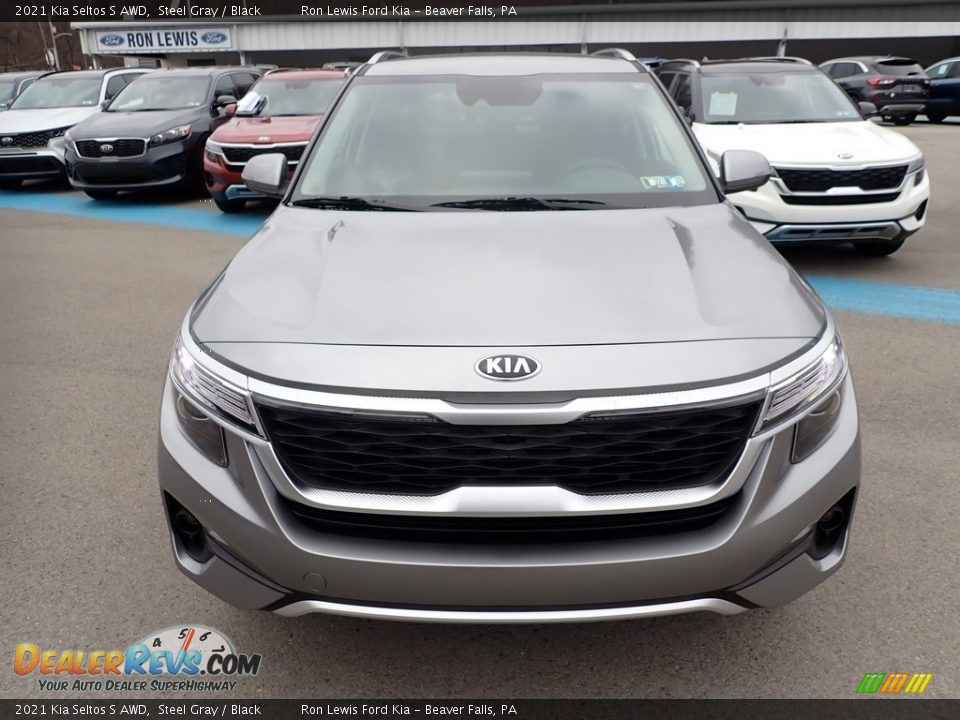 2021 Kia Seltos S AWD Steel Gray / Black Photo #4