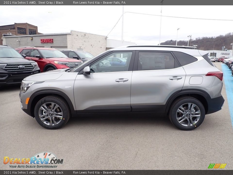 2021 Kia Seltos S AWD Steel Gray / Black Photo #6