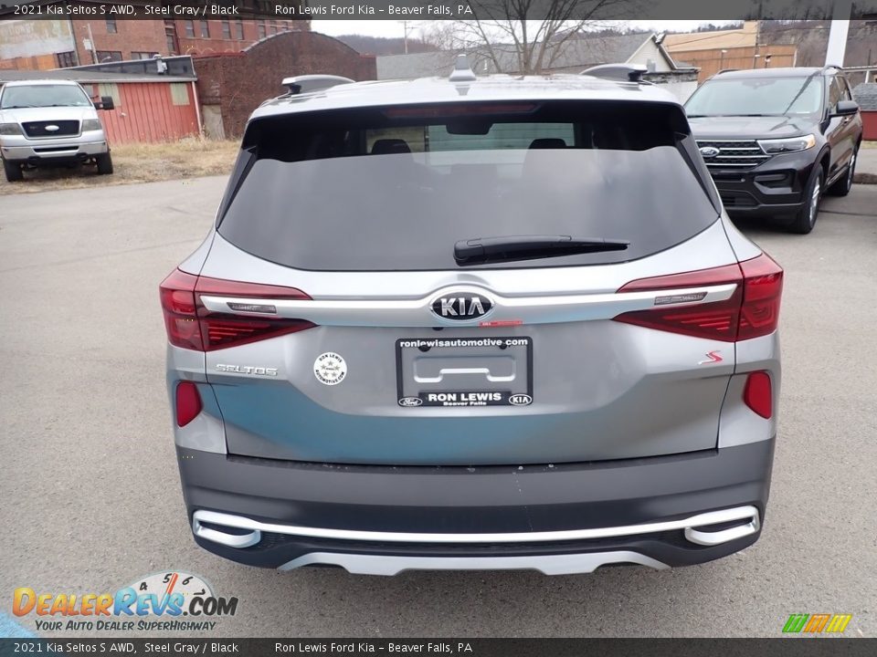 2021 Kia Seltos S AWD Steel Gray / Black Photo #8