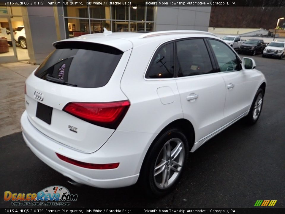 2016 Audi Q5 2.0 TFSI Premium Plus quattro Ibis White / Pistachio Beige Photo #2