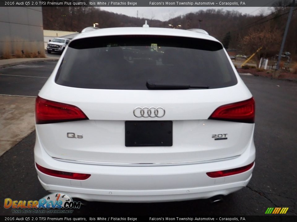 2016 Audi Q5 2.0 TFSI Premium Plus quattro Ibis White / Pistachio Beige Photo #3