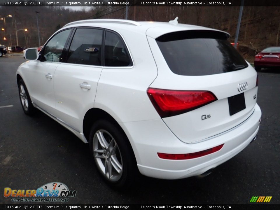 2016 Audi Q5 2.0 TFSI Premium Plus quattro Ibis White / Pistachio Beige Photo #5