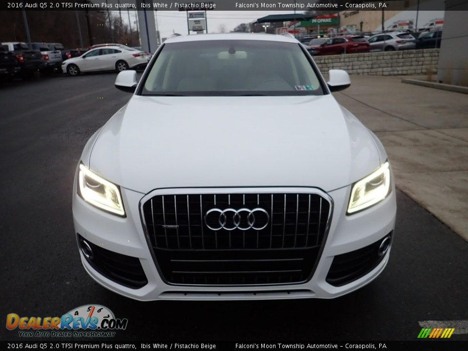 2016 Audi Q5 2.0 TFSI Premium Plus quattro Ibis White / Pistachio Beige Photo #8