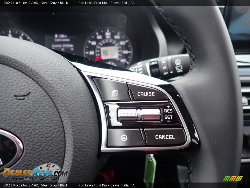 2021 Kia Seltos S AWD Steel Gray / Black Photo #19