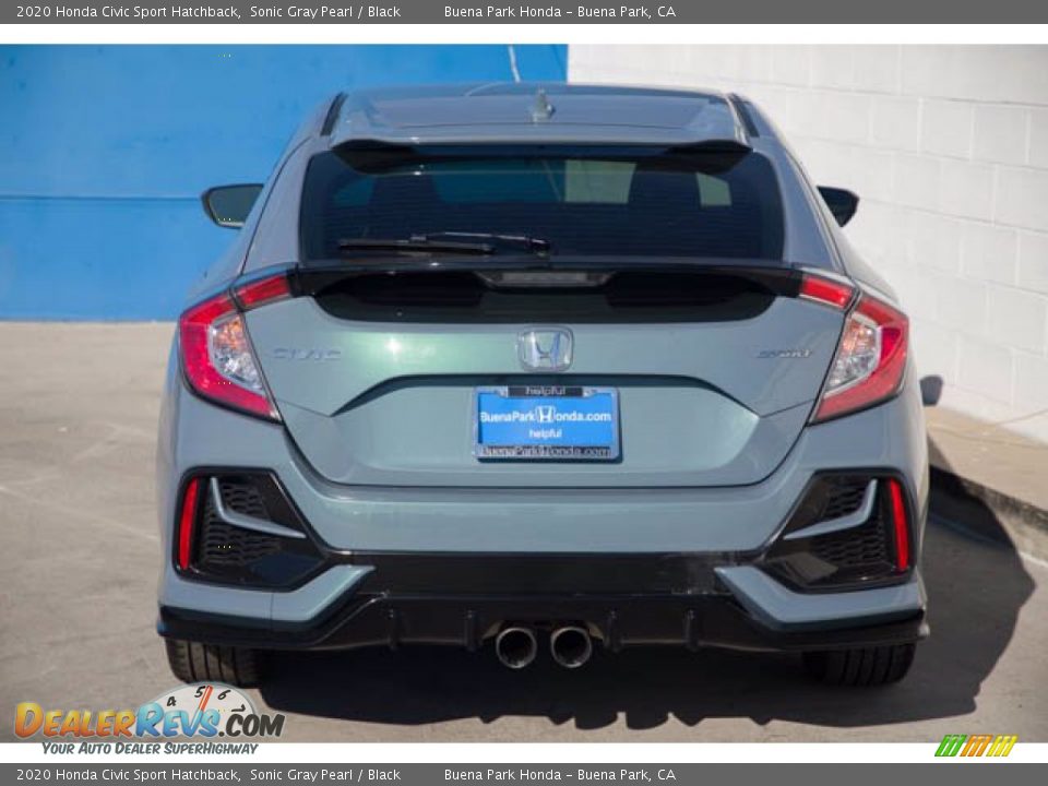 2020 Honda Civic Sport Hatchback Sonic Gray Pearl / Black Photo #9