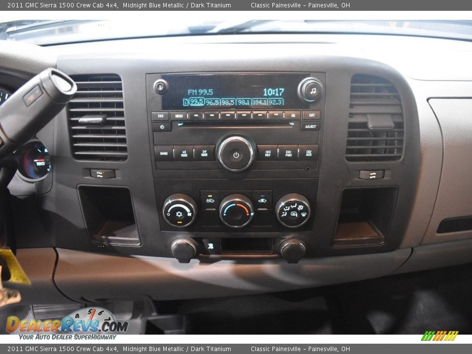 2011 GMC Sierra 1500 Crew Cab 4x4 Midnight Blue Metallic / Dark Titanium Photo #13