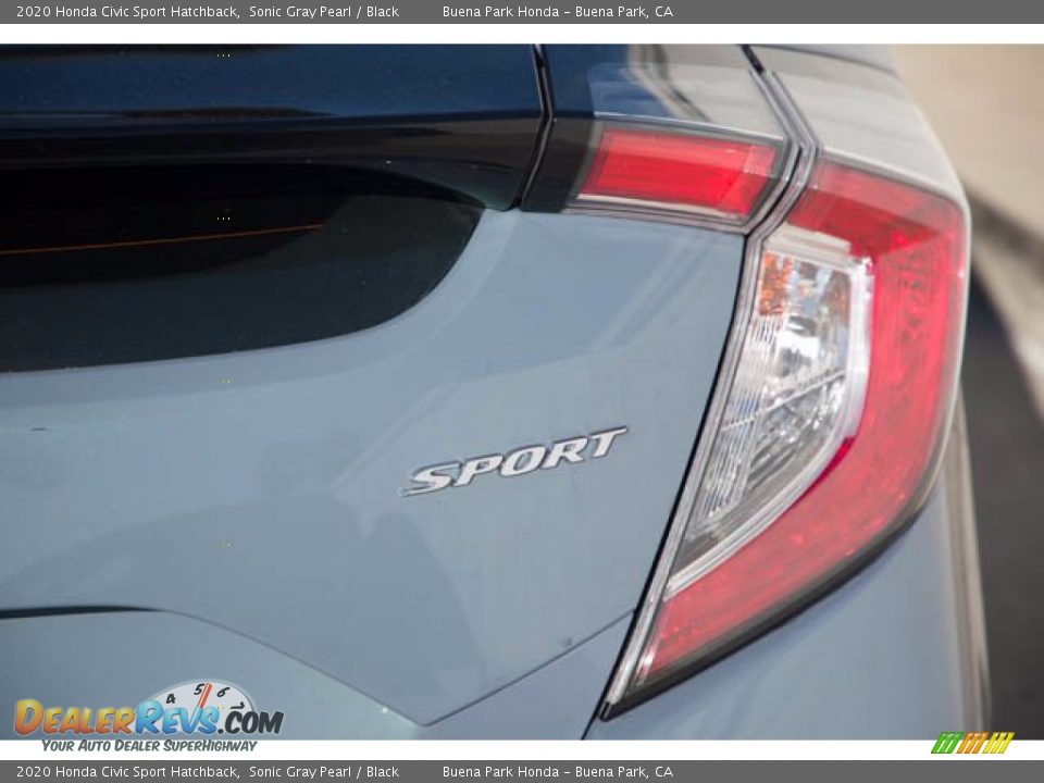 2020 Honda Civic Sport Hatchback Sonic Gray Pearl / Black Photo #11