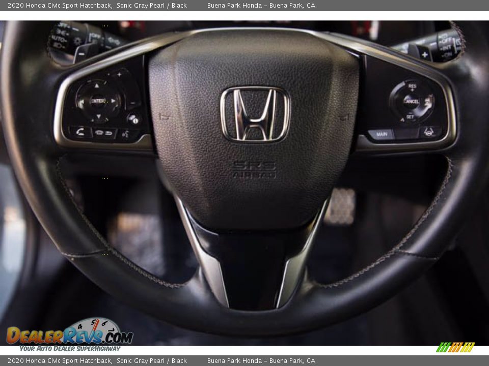2020 Honda Civic Sport Hatchback Sonic Gray Pearl / Black Photo #13