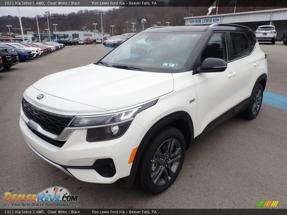 2021 Kia Seltos S AWD Clear White / Black Photo #5