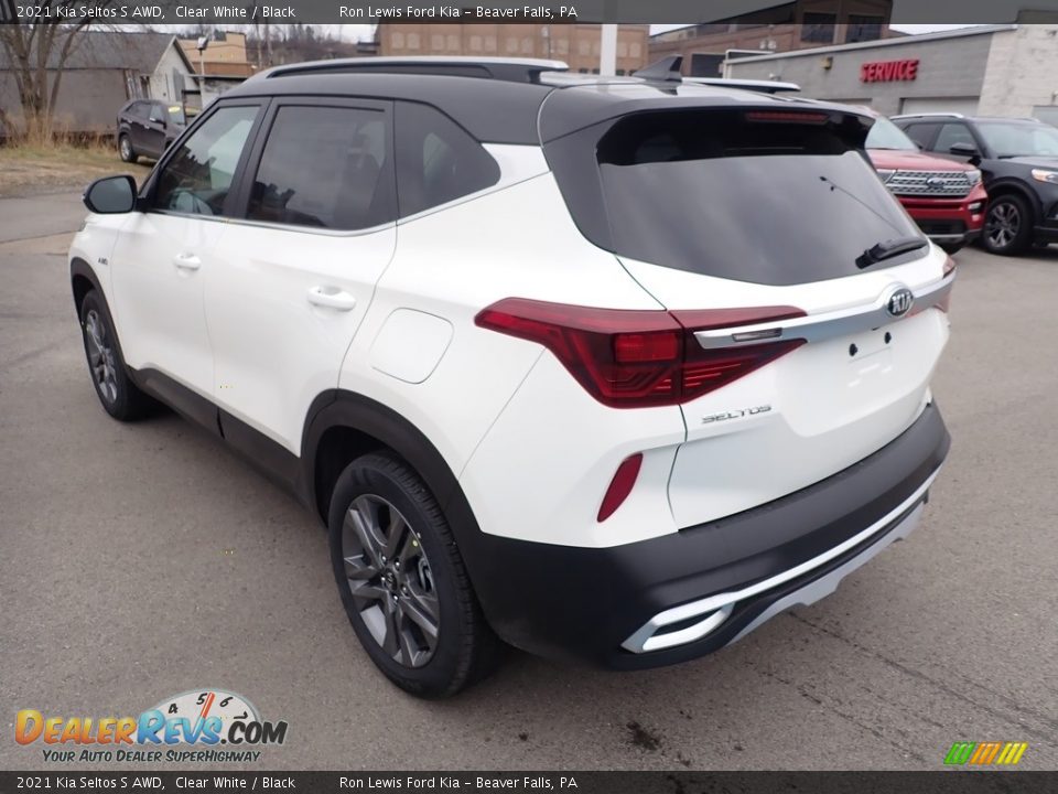 2021 Kia Seltos S AWD Clear White / Black Photo #7