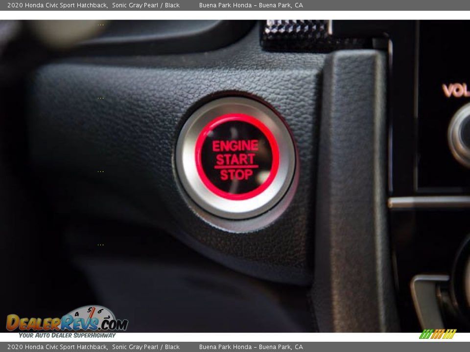 2020 Honda Civic Sport Hatchback Sonic Gray Pearl / Black Photo #16