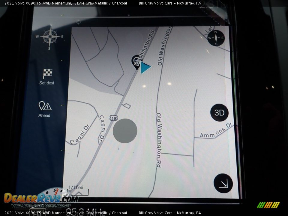 Navigation of 2021 Volvo XC90 T5 AWD Momentum Photo #13