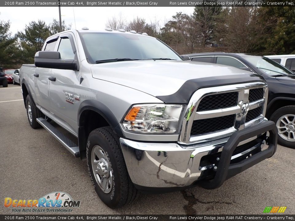 2018 Ram 2500 Tradesman Crew Cab 4x4 Bright Silver Metallic / Black/Diesel Gray Photo #2