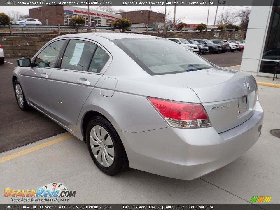 2008 Honda Accord LX Sedan Alabaster Silver Metallic / Black Photo #3