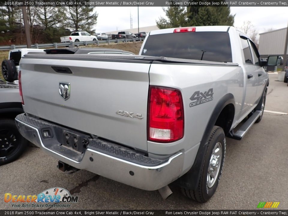 2018 Ram 2500 Tradesman Crew Cab 4x4 Bright Silver Metallic / Black/Diesel Gray Photo #3