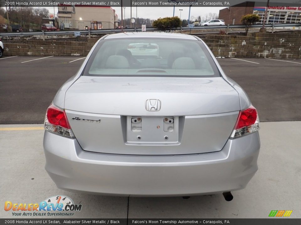 2008 Honda Accord LX Sedan Alabaster Silver Metallic / Black Photo #4