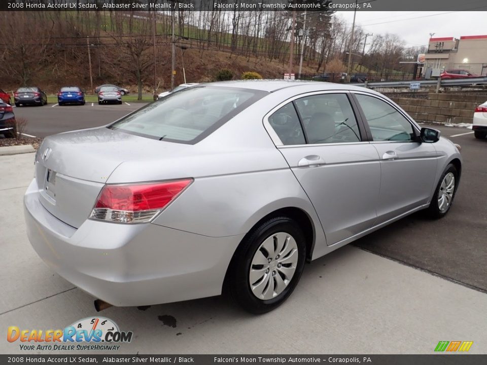 2008 Honda Accord LX Sedan Alabaster Silver Metallic / Black Photo #5