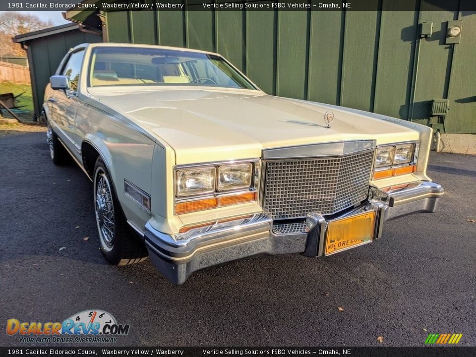 Waxberry Yellow 1981 Cadillac Eldorado Coupe Photo #3