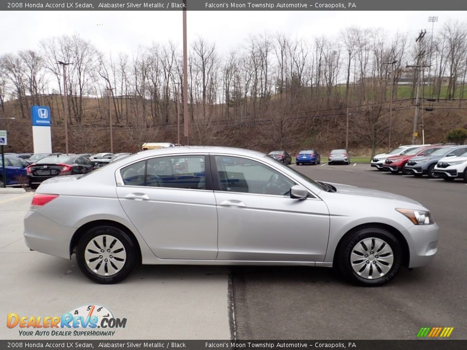 2008 Honda Accord LX Sedan Alabaster Silver Metallic / Black Photo #6