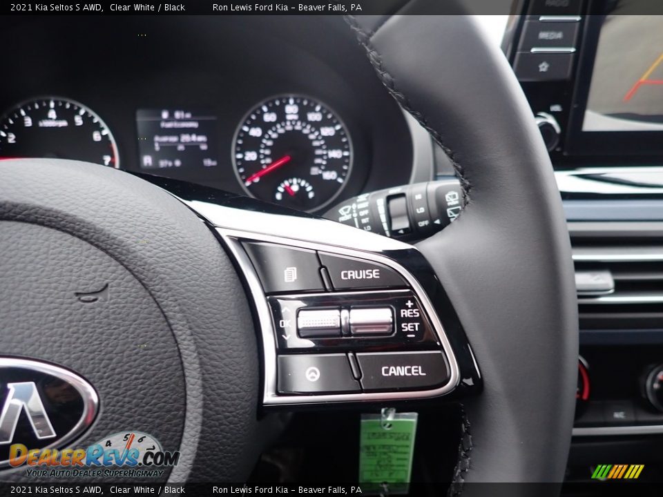 2021 Kia Seltos S AWD Clear White / Black Photo #19