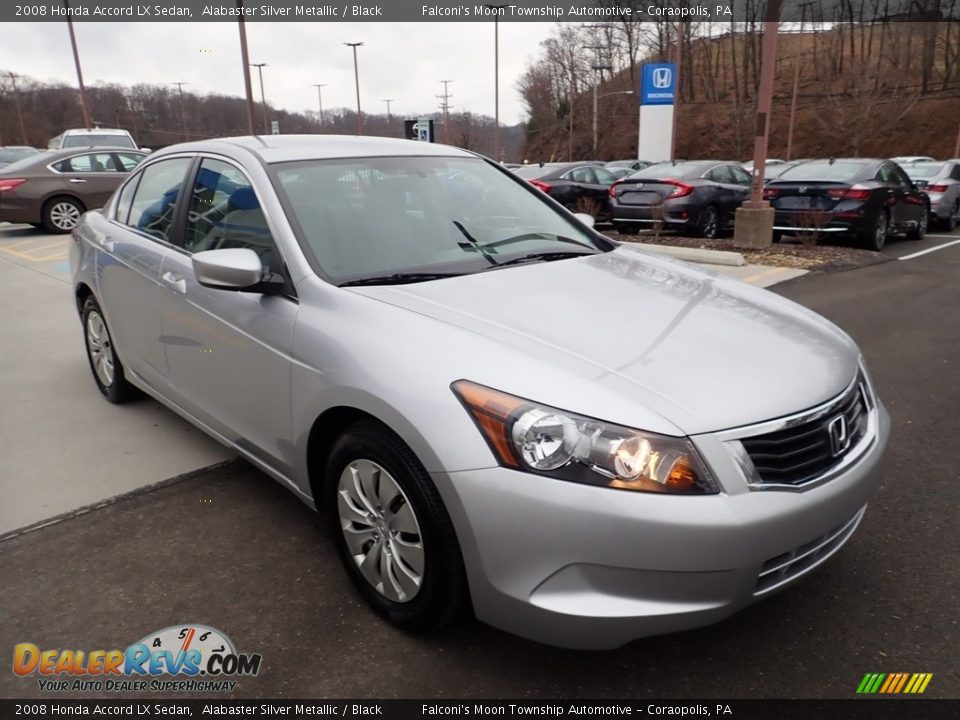 2008 Honda Accord LX Sedan Alabaster Silver Metallic / Black Photo #7