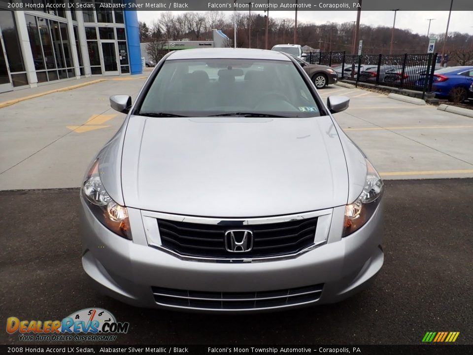 2008 Honda Accord LX Sedan Alabaster Silver Metallic / Black Photo #8