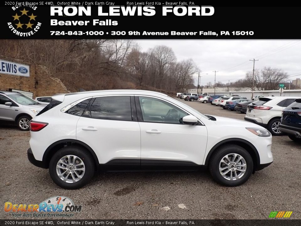 2020 Ford Escape SE 4WD Oxford White / Dark Earth Gray Photo #1