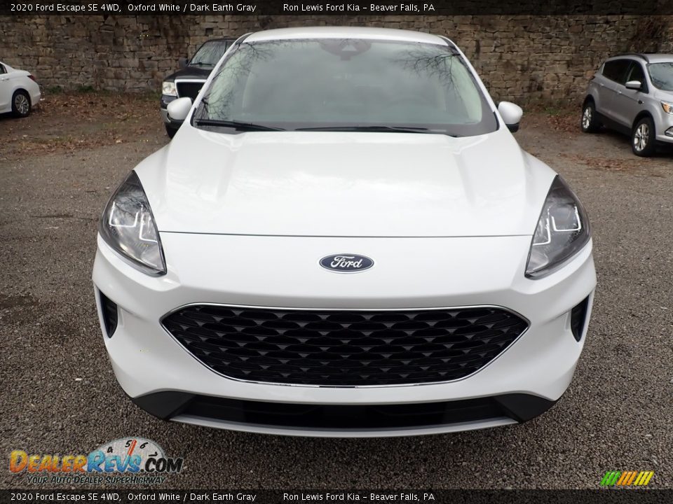 2020 Ford Escape SE 4WD Oxford White / Dark Earth Gray Photo #4