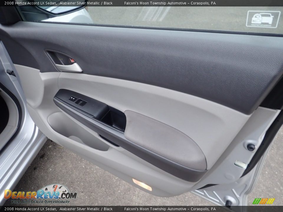 2008 Honda Accord LX Sedan Alabaster Silver Metallic / Black Photo #12