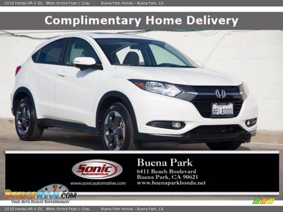 2018 Honda HR-V EX White Orchid Pearl / Gray Photo #1