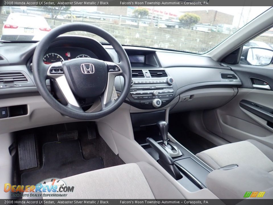 2008 Honda Accord LX Sedan Alabaster Silver Metallic / Black Photo #17