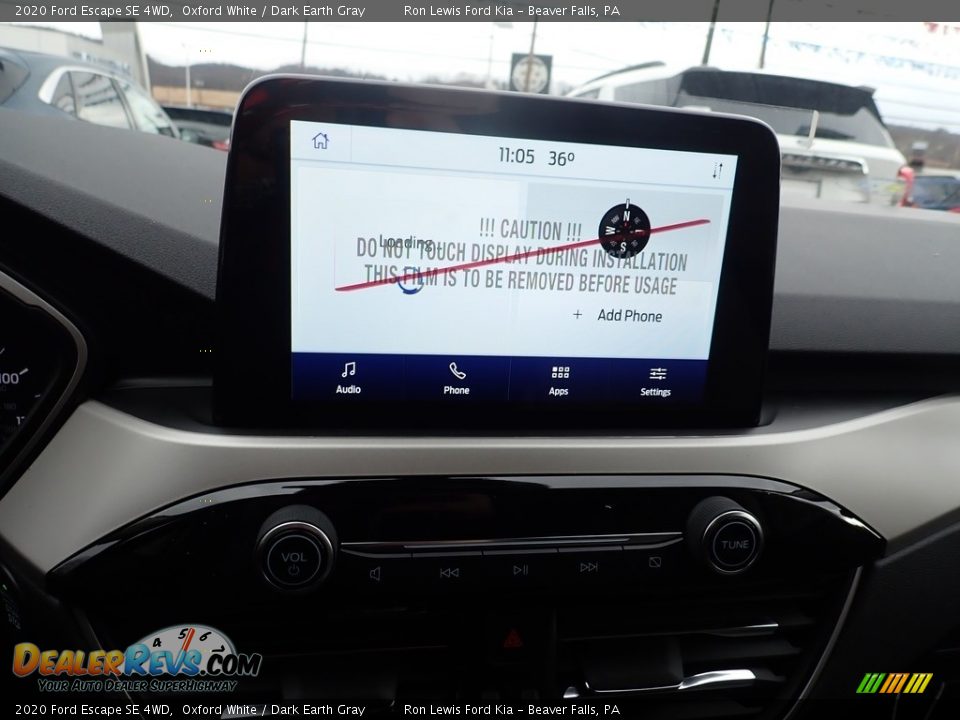 2020 Ford Escape SE 4WD Oxford White / Dark Earth Gray Photo #15