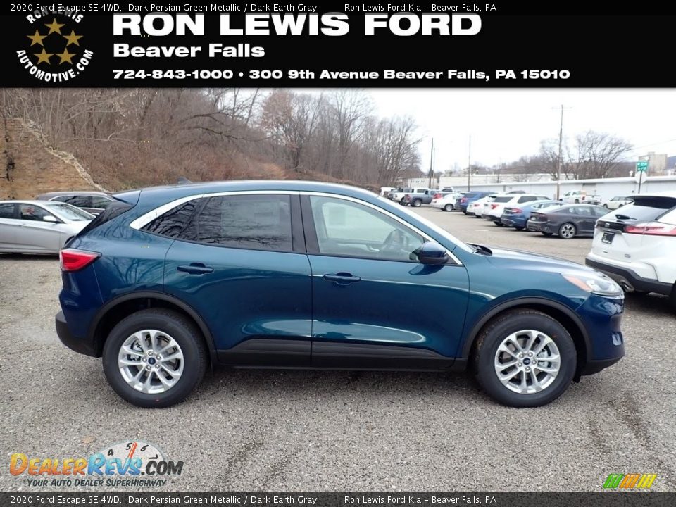 2020 Ford Escape SE 4WD Dark Persian Green Metallic / Dark Earth Gray Photo #1