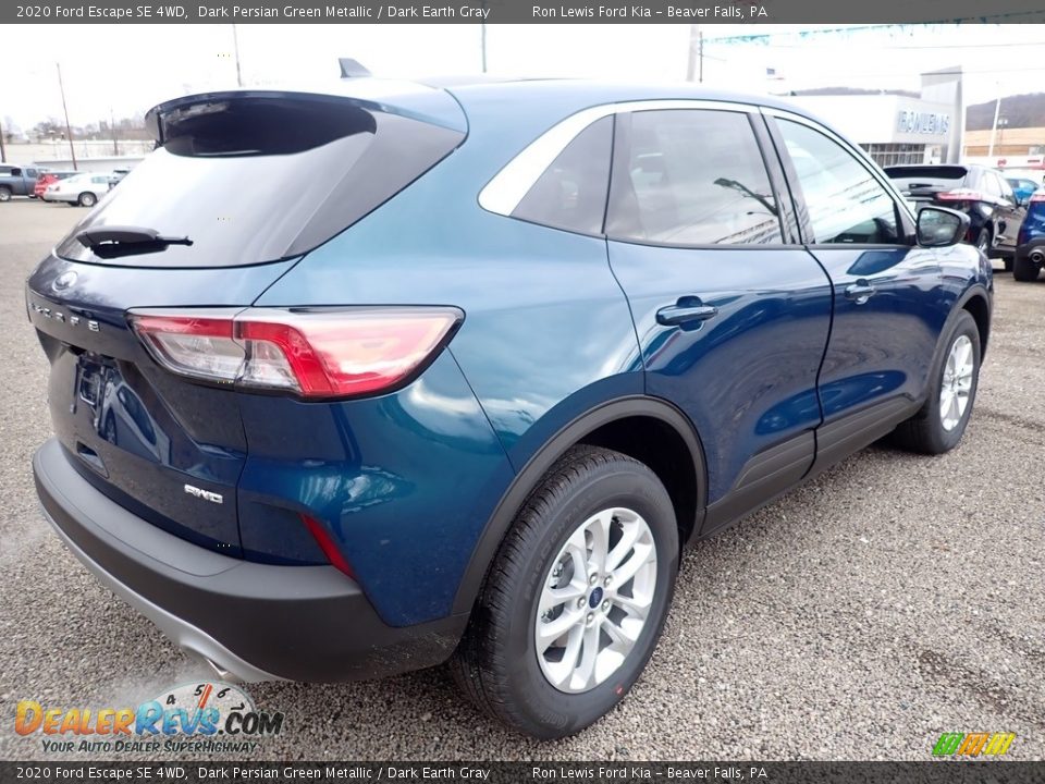 2020 Ford Escape SE 4WD Dark Persian Green Metallic / Dark Earth Gray Photo #2