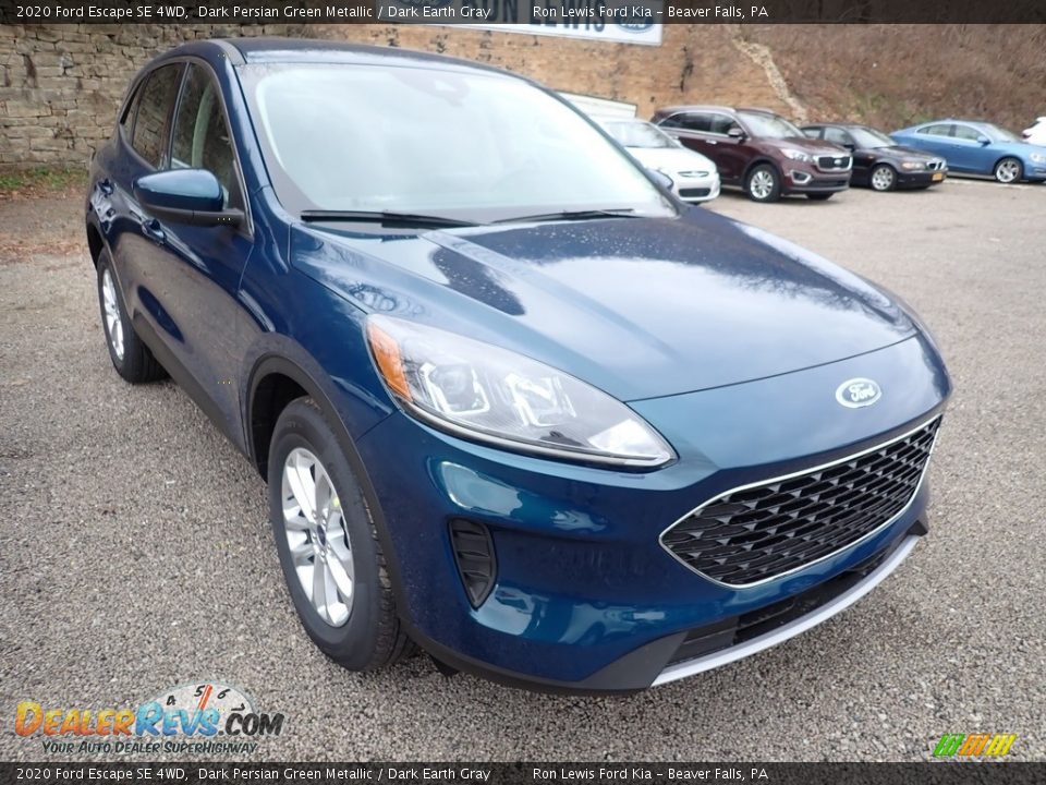 2020 Ford Escape SE 4WD Dark Persian Green Metallic / Dark Earth Gray Photo #3