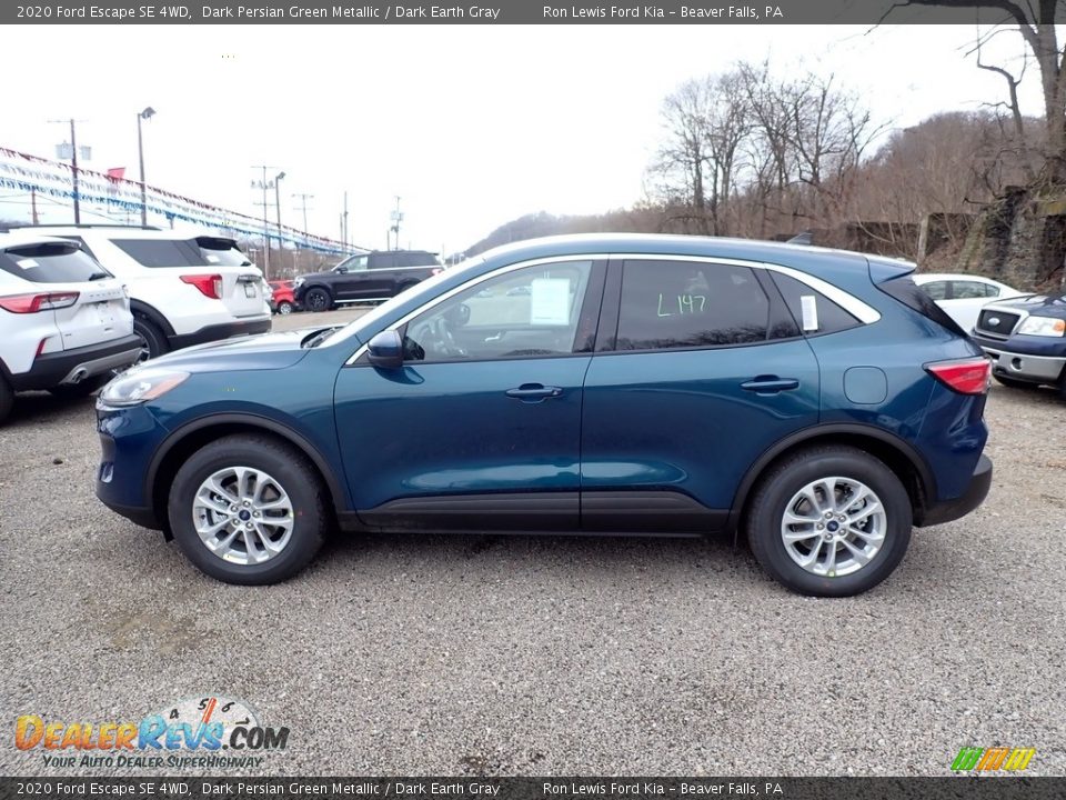 2020 Ford Escape SE 4WD Dark Persian Green Metallic / Dark Earth Gray Photo #6