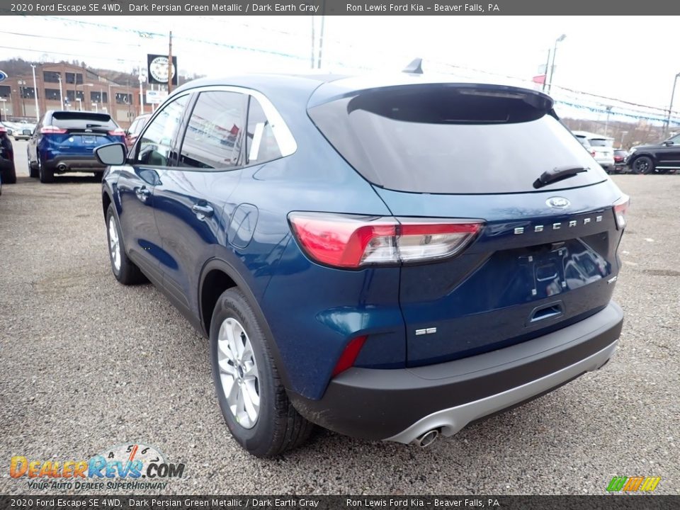 2020 Ford Escape SE 4WD Dark Persian Green Metallic / Dark Earth Gray Photo #7