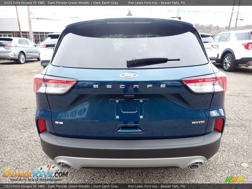 2020 Ford Escape SE 4WD Dark Persian Green Metallic / Dark Earth Gray Photo #8