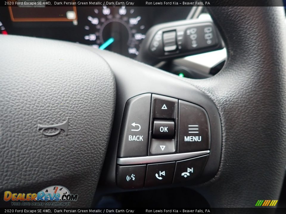 2020 Ford Escape SE 4WD Dark Persian Green Metallic / Dark Earth Gray Photo #17