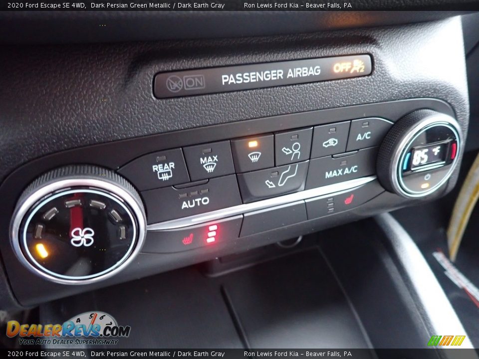 2020 Ford Escape SE 4WD Dark Persian Green Metallic / Dark Earth Gray Photo #19