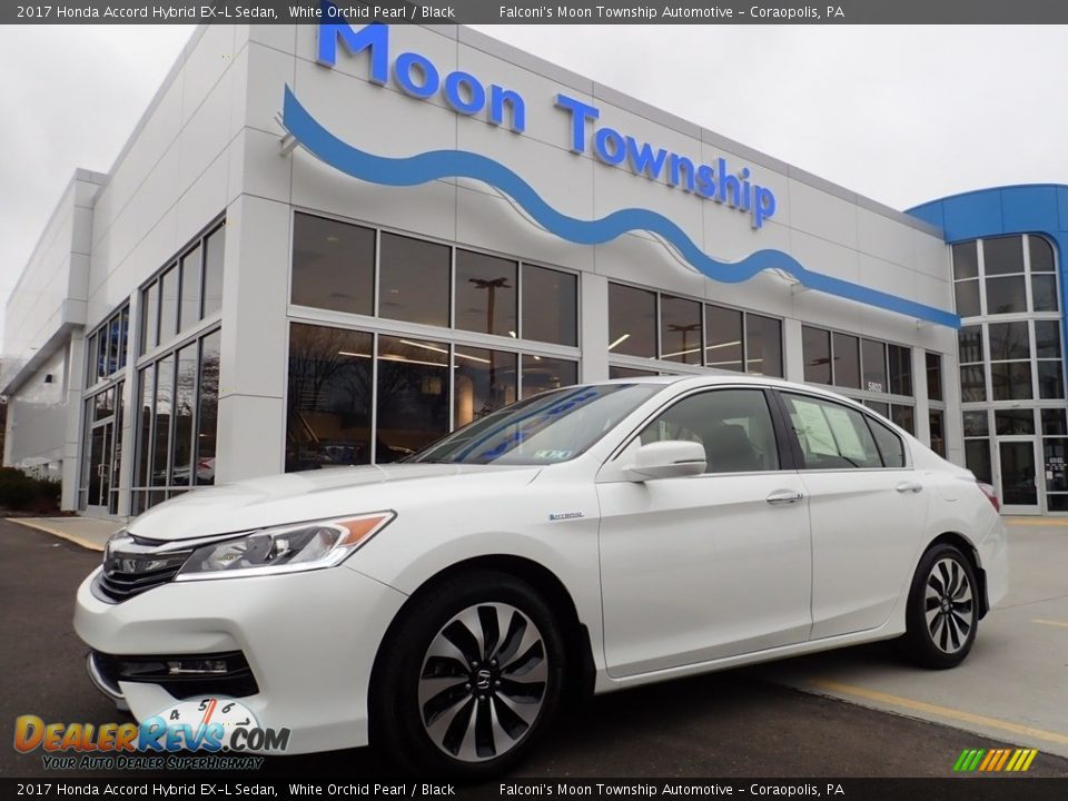 2017 Honda Accord Hybrid EX-L Sedan White Orchid Pearl / Black Photo #1