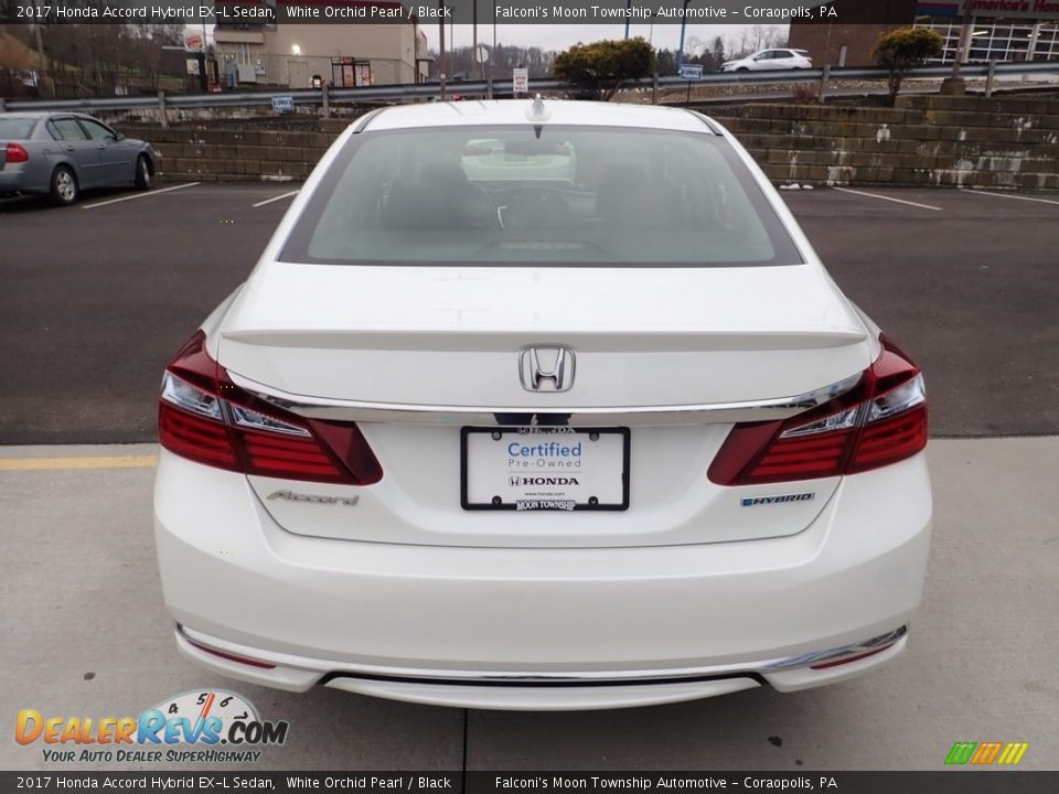 2017 Honda Accord Hybrid EX-L Sedan White Orchid Pearl / Black Photo #4