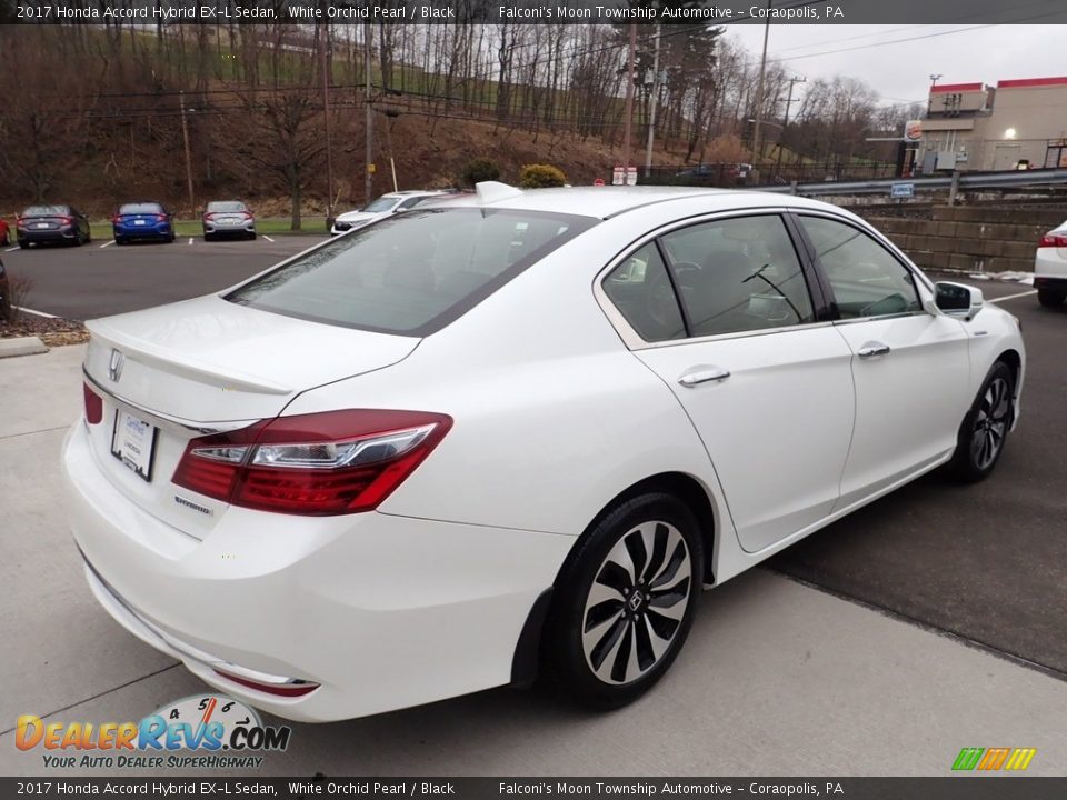 2017 Honda Accord Hybrid EX-L Sedan White Orchid Pearl / Black Photo #6