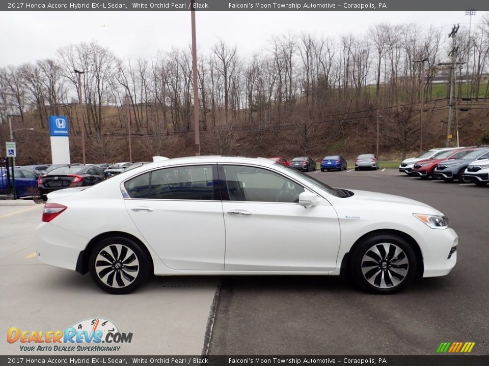 2017 Honda Accord Hybrid EX-L Sedan White Orchid Pearl / Black Photo #7