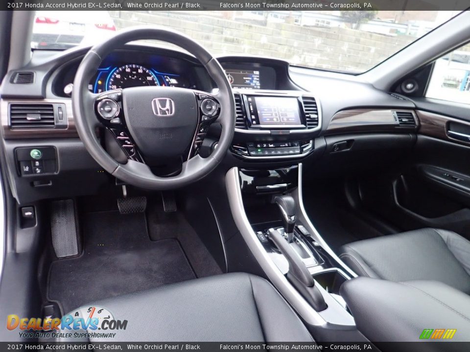 2017 Honda Accord Hybrid EX-L Sedan White Orchid Pearl / Black Photo #18