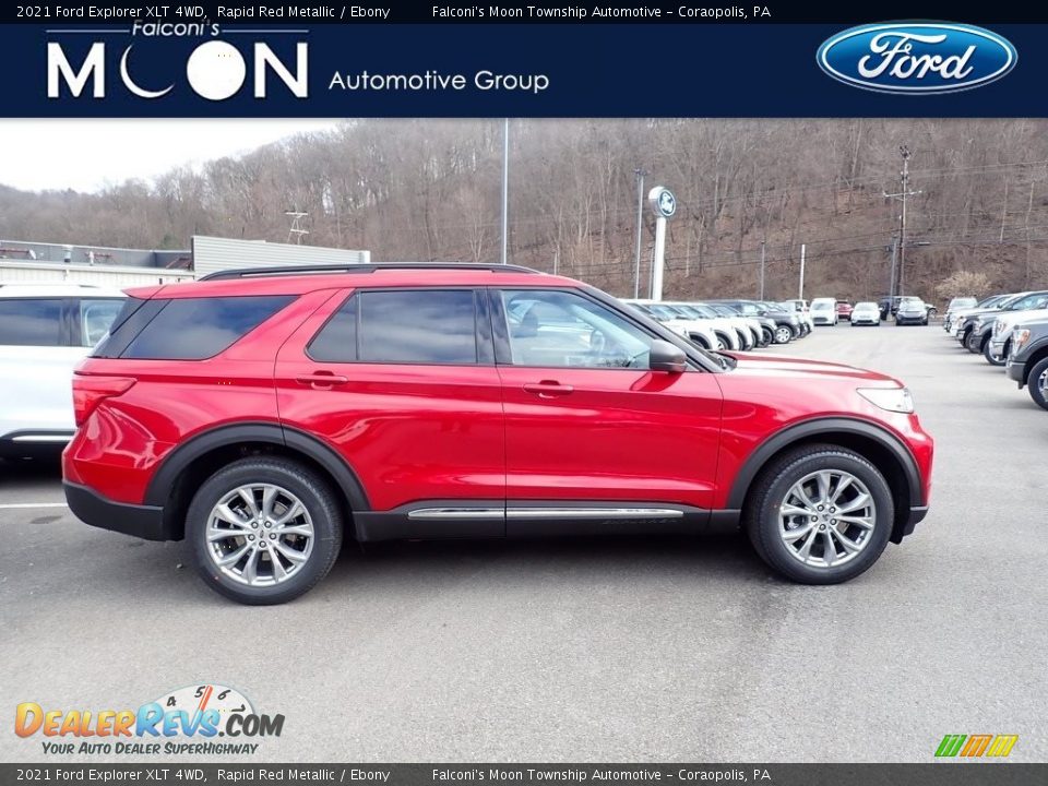 2021 Ford Explorer XLT 4WD Rapid Red Metallic / Ebony Photo #1