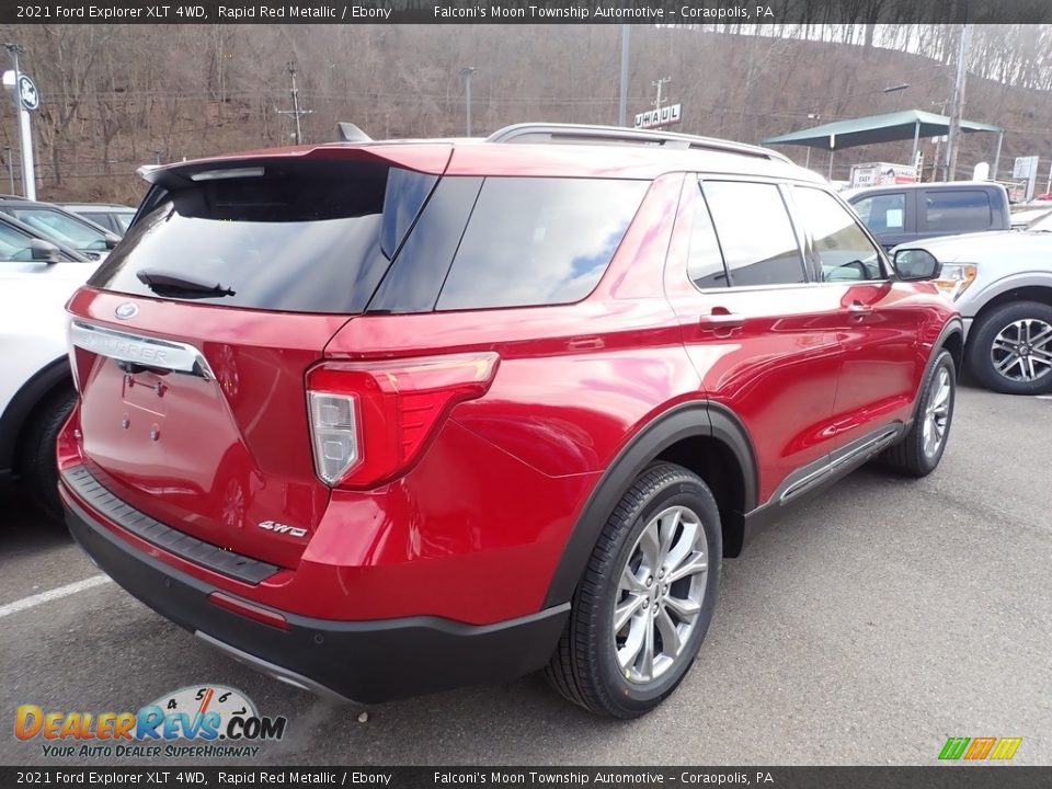 2021 Ford Explorer XLT 4WD Rapid Red Metallic / Ebony Photo #2